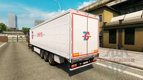 Скин Transport Gheys на полуприцепы для Euro Truck Simulator 2