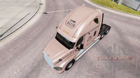 Скин KLLM Transport на Freightliner Cascadia для American Truck Simulator