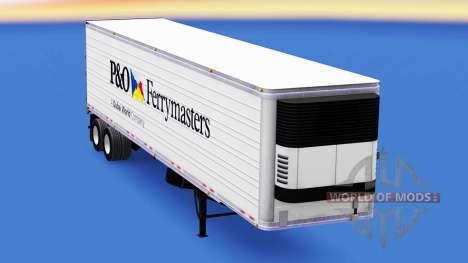 Скин P&O Ferrymasters на полуприцеп для American Truck Simulator