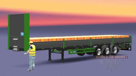 Полуприцеп Kogel с грузом кирпичей для Euro Truck Simulator 2