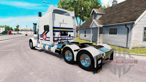 Скин Burton Trucking на тягач Peterbilt 389 для American Truck Simulator