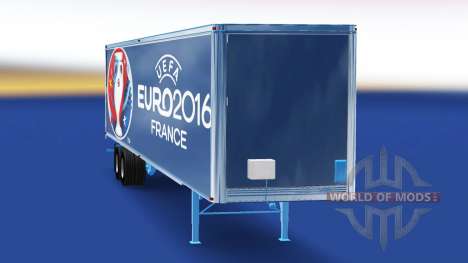 Скин Euro 2016 на полуприцеп для American Truck Simulator