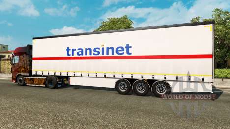 Шторный полуприцеп Krone TransiNet для Euro Truck Simulator 2