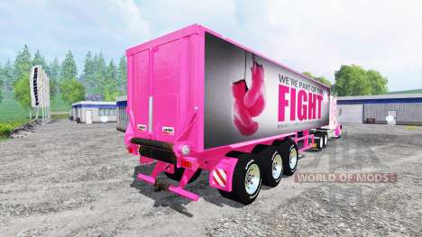 Peterbilt 388 [breast cancer] для Farming Simulator 2015