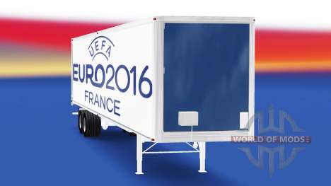 Скин Euro 2016 v2.0 на полуприцеп для American Truck Simulator