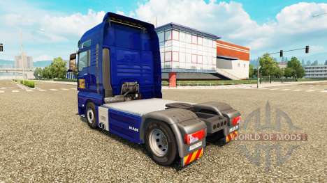 Скин Gefco на тягач MAN для Euro Truck Simulator 2