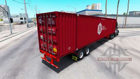 Полуприцеп контейнеровоз Hub Group Inc для American Truck Simulator