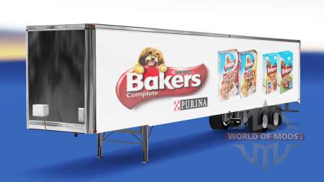 Скин Bakers на полуприцеп для American Truck Simulator
