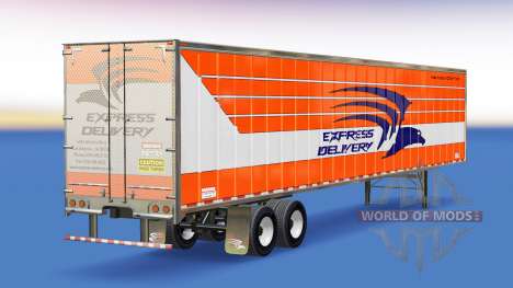 Скин Express Delivery на полуприцеп для American Truck Simulator