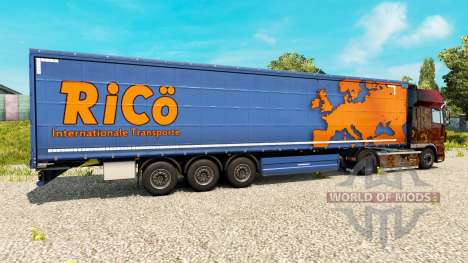 Скин Rico на полуприцепы для Euro Truck Simulator 2