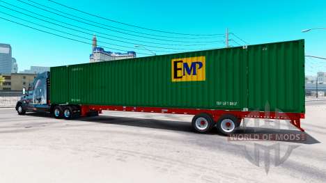 Полуприцеп контейнеровоз EMP для American Truck Simulator