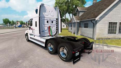 Скин P.A.M.Transport на Freightliner Cascadia для American Truck Simulator