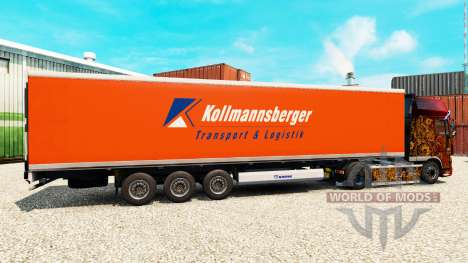 Скин Kollmannsberger на полуприцеп-рефрижератор для Euro Truck Simulator 2