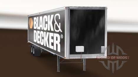 Скин Black & Decker на полуприцеп для American Truck Simulator