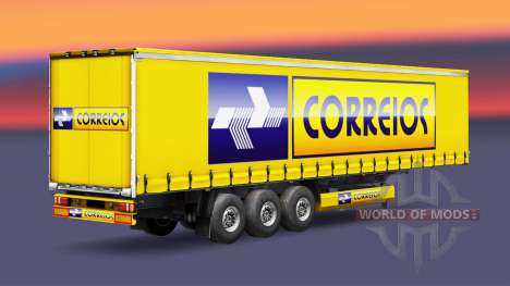 Скин Correios Logistic на полуприцепы для Euro Truck Simulator 2