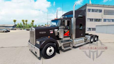 Скин Gallon Oil на тягач Kenworth W900 для American Truck Simulator