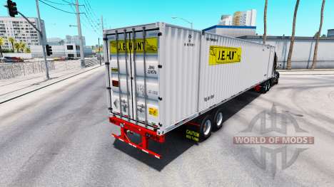 Полуприцеп контейнеровоз J.B. Hunt для American Truck Simulator