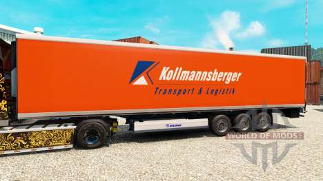 Скин Kollmannsberger на полуприцеп-рефрижератор для Euro Truck Simulator 2