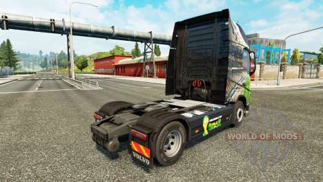 Скин Brasil 2014 на тягач Volvo для Euro Truck Simulator 2