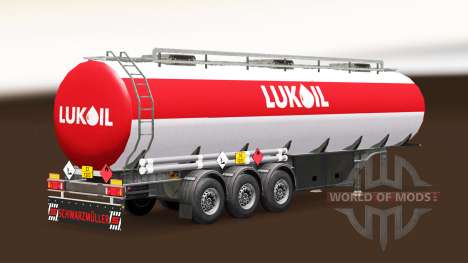 Скин Lukoil на топливный полуприцеп для Euro Truck Simulator 2