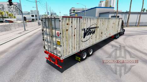 Полуприцеп контейнеровоз Vitran для American Truck Simulator