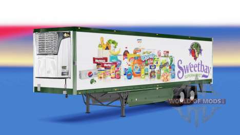 Скин Sweetbay Supermarket на полуприцеп для American Truck Simulator