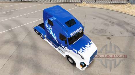 Скин Blue Shark на тягач Volvo VNL 670 для American Truck Simulator
