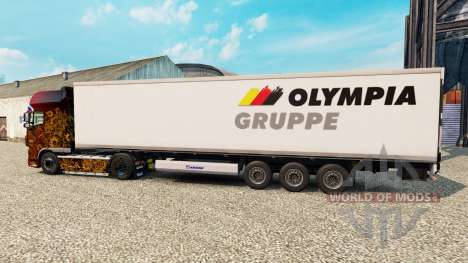 Скин Olympia Gruppe на полуприцеп-рефрижератор для Euro Truck Simulator 2