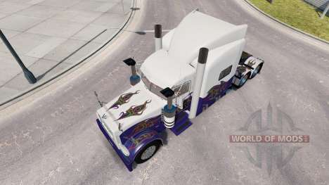 Скин на тягач Peterbilt 389 для American Truck Simulator