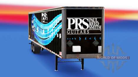 Скин PRS Guitars на полуприцеп для American Truck Simulator