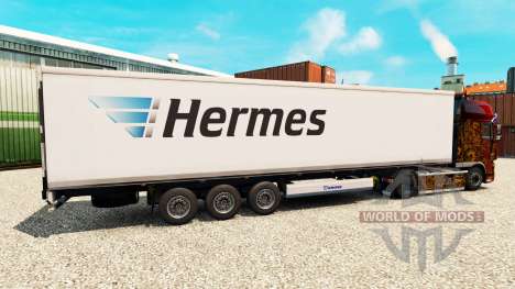 Скин Hermes на полуприцеп-рефрижератор для Euro Truck Simulator 2