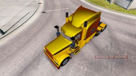 Скин Guzman Express на тягач Peterbilt 389 для American Truck Simulator