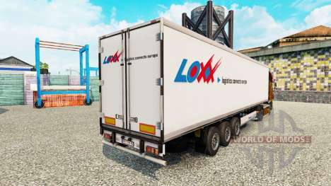 Скин LOXX Logistics на полуприцеп-рефрижератор для Euro Truck Simulator 2