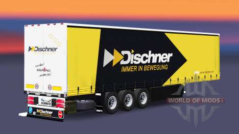Шторный полуприцеп Schmitz Cargobull Dischner для Euro Truck Simulator 2