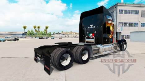 Скин WWE на тягач Kenworth W900 для American Truck Simulator