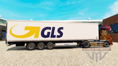 Скин GLS на полуприцеп-рефрижератор для Euro Truck Simulator 2