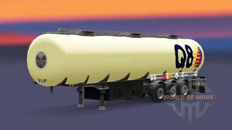 Скин Q8 на топливный полуприцеп для Euro Truck Simulator 2