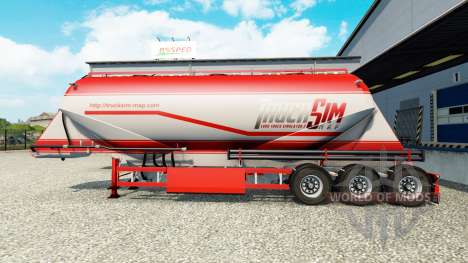 Скин TruckSim на полуприцеп-цементовоз для Euro Truck Simulator 2