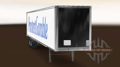 Скин Procter & Gamble на полуприцеп для American Truck Simulator
