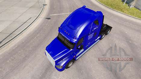 Скин National Carrier на Freightliner Cascadia для American Truck Simulator