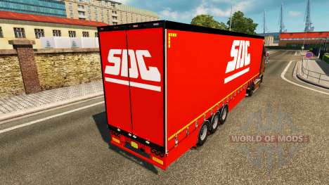 Шторный полуприцеп Krone SDC для Euro Truck Simulator 2