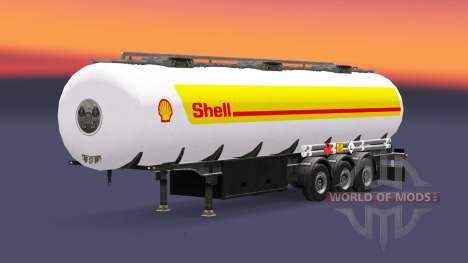 Скин Shell на топливный полуприцеп для Euro Truck Simulator 2