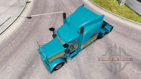Скин Johnson Livestock LLC на Peterbilt 389 для American Truck Simulator