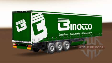 Скин Binotto Transportes на шторный полуприцеп для Euro Truck Simulator 2