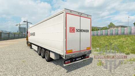 Скин DB Schenker на полуприцепы для Euro Truck Simulator 2