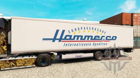 Скин Hammer на полуприцеп-рефрижератор для Euro Truck Simulator 2