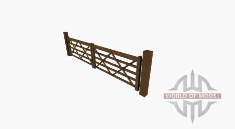 Деревянные ворота с калиткой для Farming Simulator 2017