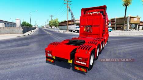 Скин Dom Toretto на тягач Scania T для American Truck Simulator
