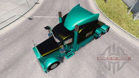 Скин Metallic 4 на тягач Peterbilt 389 для American Truck Simulator