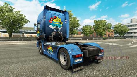 Скин Disaster Transport на тягач Scania для Euro Truck Simulator 2